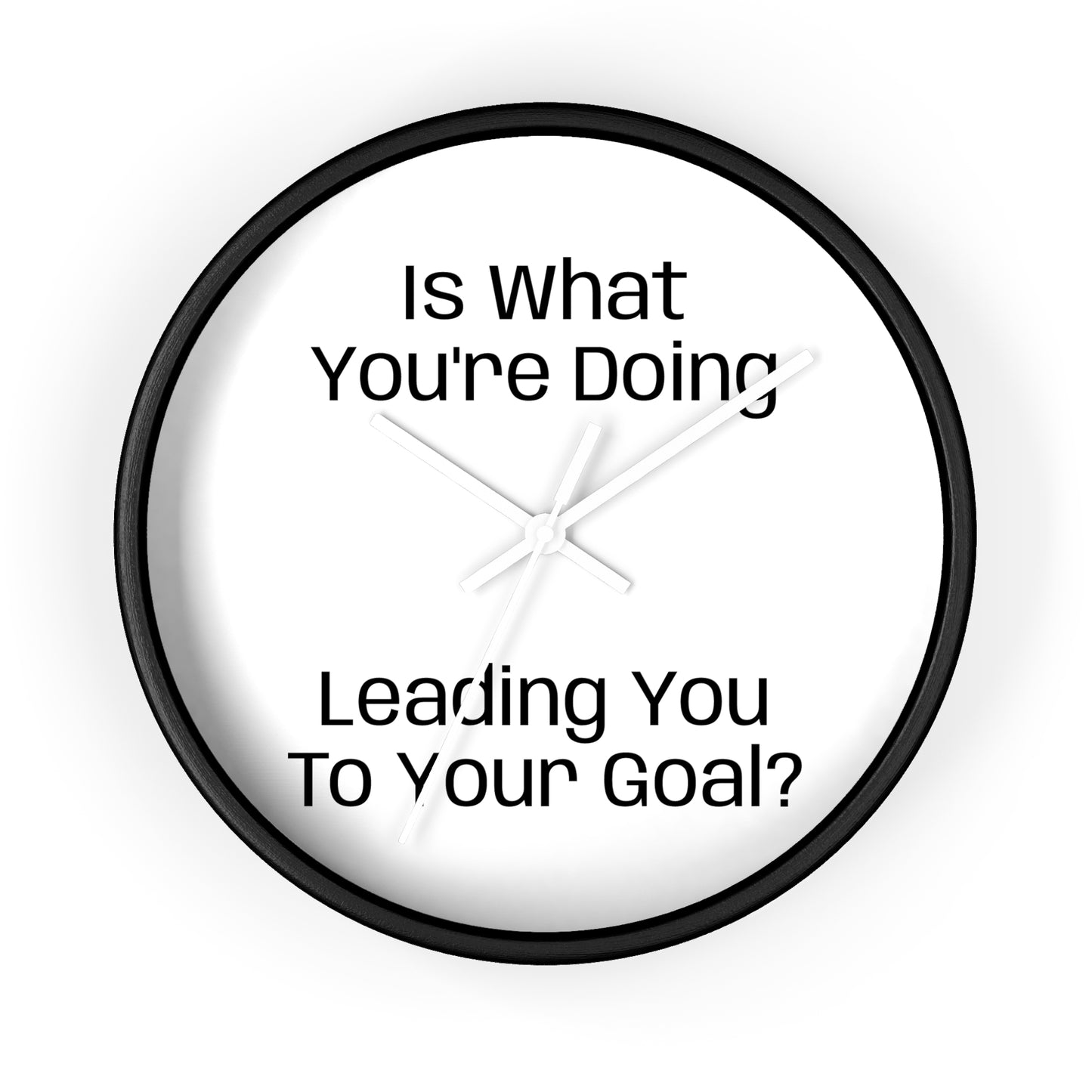 Motivational Wall Clock - Is what you're doing leading to your goal?