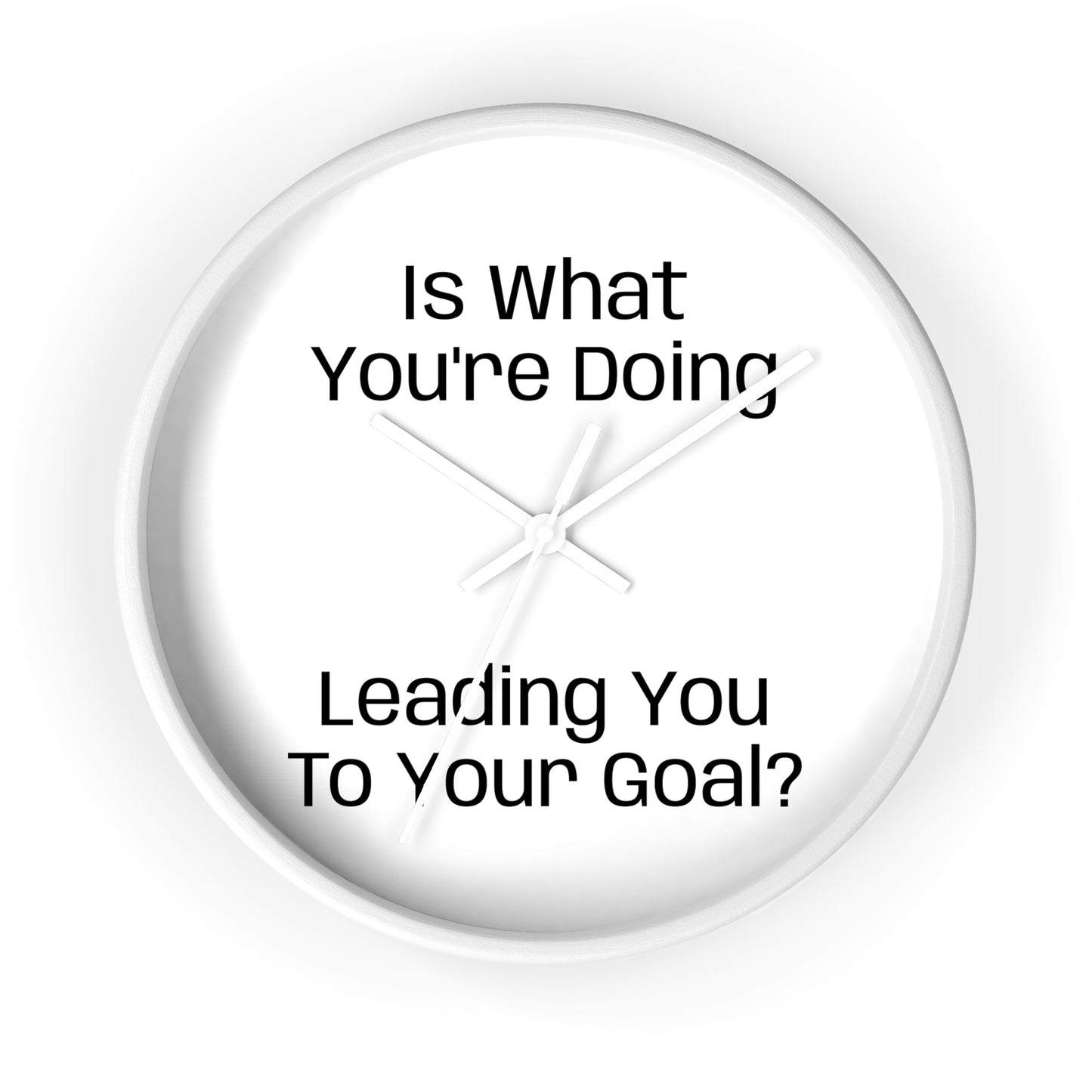 Motivational Wall Clock - Is what you're doing leading to your goal?